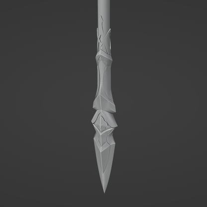 Argenti's Spear - Digital 3D Model - Honkai: Star Rail Cosplay - Argenti Cosplay