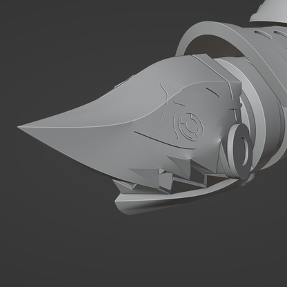 Jinx Arcane Shark Bazooka (Fishbones)- Digital 3D Model - League of Legends - Jinx Arcane Cosplay