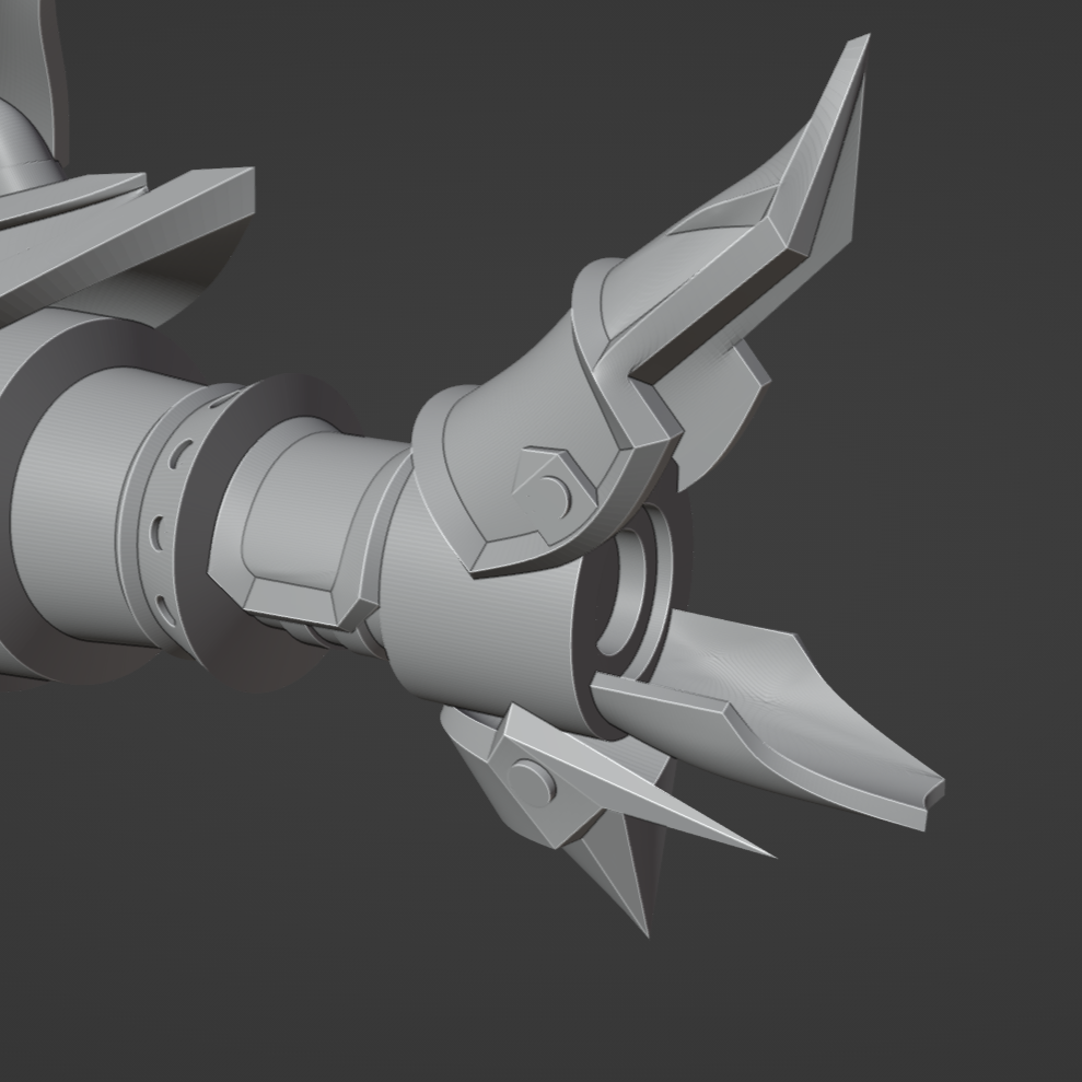 Jinx Arcane Shark Gun - Digital 3D Model and Physical 3D Printed Kit Options - Jinx Arcane Cosplay - Fishbones - Jinx Shark Bazooka