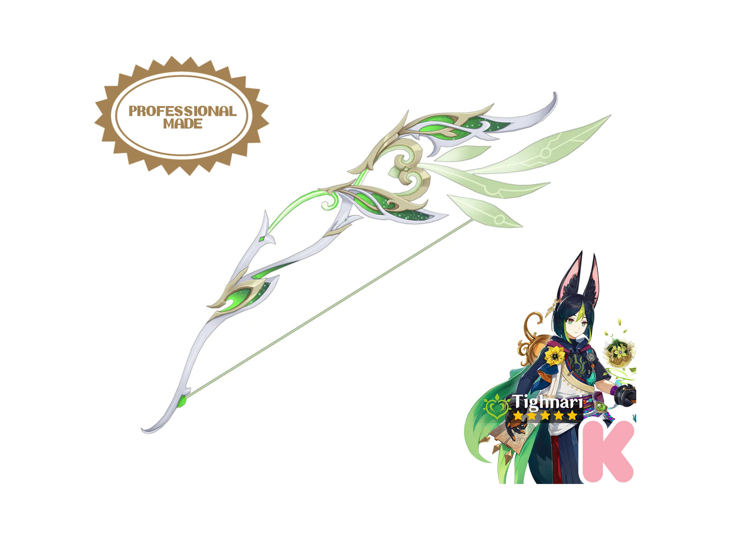 Hunter's Path Bow Digital 3D Model - Professionally Designed - Genshin Impact Cosplay - Tighnari Bow