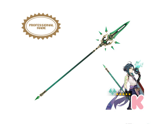Primordial Jade Winged-Spear - Digital 3D Model Files and Physical 3D Printed Kit Options - Xiao Spear - Xiao Cosplay