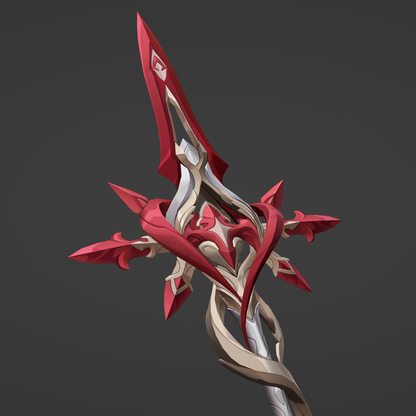 Argenti's Spear - Digital 3D Model - Honkai: Star Rail Cosplay - Argenti Cosplay