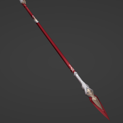 Argenti's Spear - Digital 3D Model - Honkai: Star Rail Cosplay - Argenti Cosplay