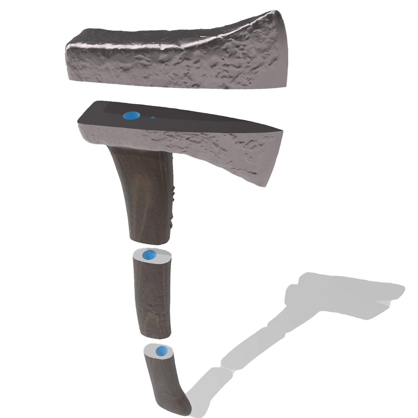 Huntress Hatchet - Digital 3D Model and Physical 3D Printed Kit Options - Huntress Axe