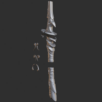 Shogun Raiden Katana - Digital 3D Model - Genshin Impact - Shogun Raiden Cosplay