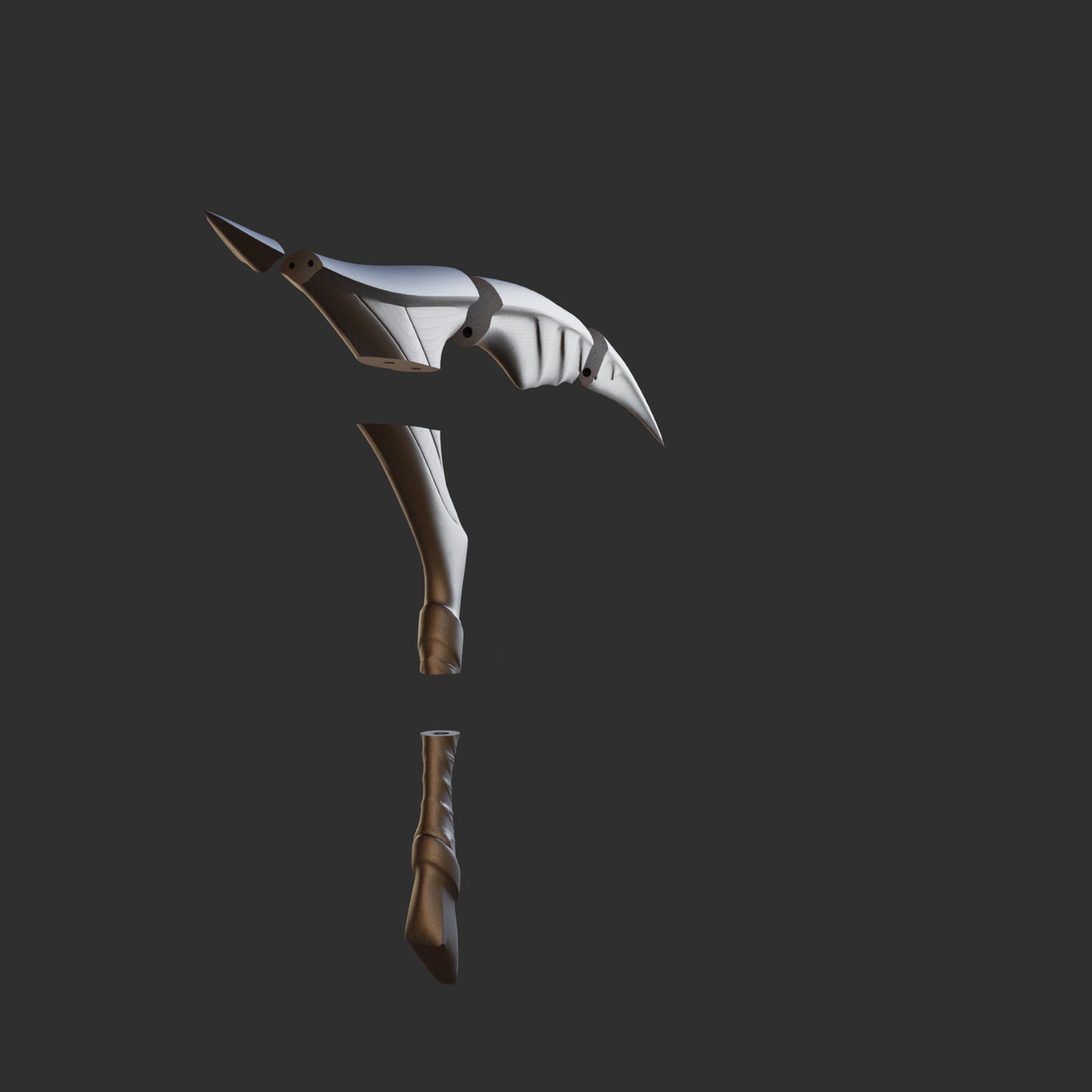 Akali Scythe - Digital 3D Model Files and Physical 3D Printed Kit Options - Default Akali Cosplay - Akali Sickle