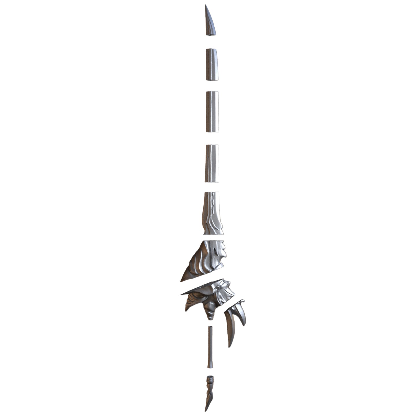 Elesis Blazing Heart Sword - Digital 3D Model Files and Physical 3D Printed Kit Options - Elesis Cosplay