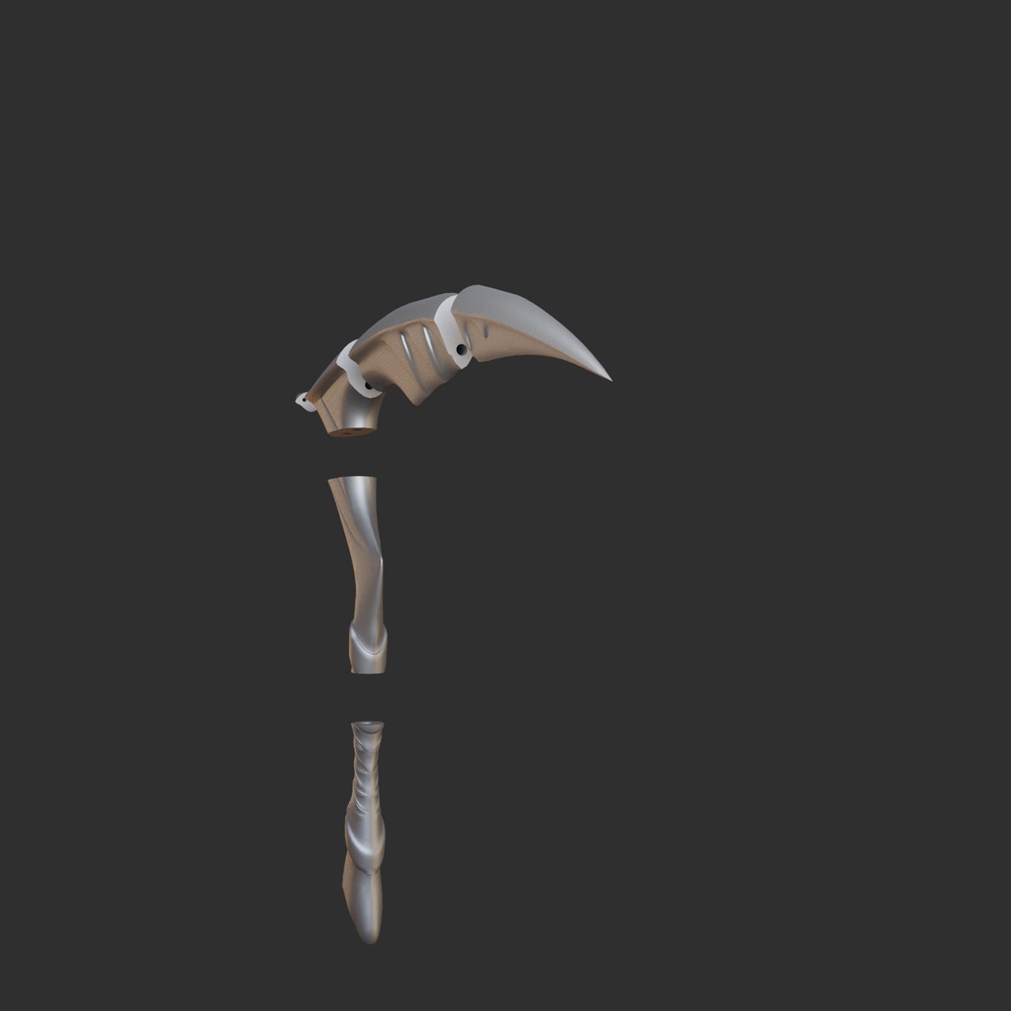 Akali Scythe - Digital 3D Model Files and Physical 3D Printed Kit Options - Default Akali Cosplay - Akali Sickle