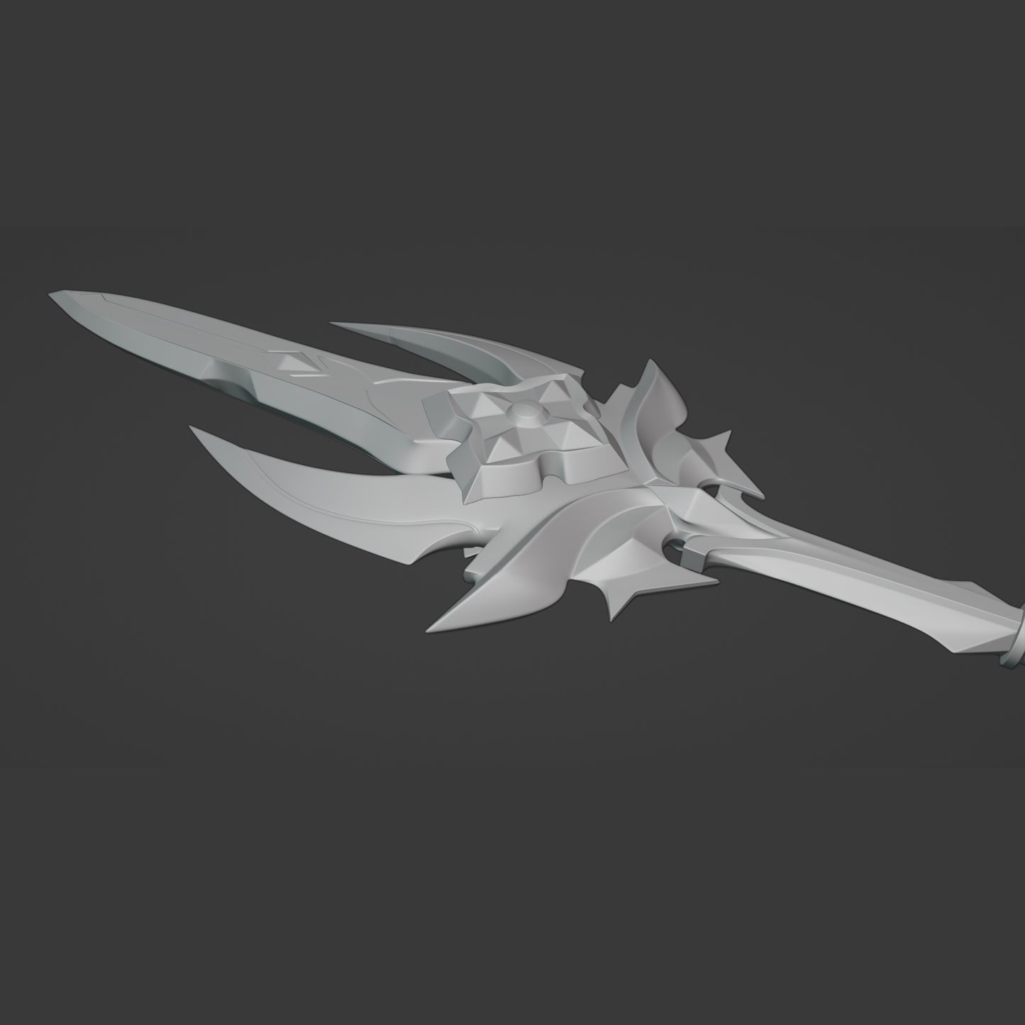 Deathmatch - Digital 3D Model Files and Physical 3D Printed Kit Options - Deathmatch Spear