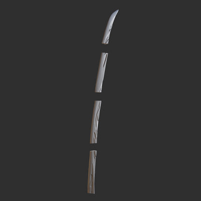 Shogun Raiden Katana - Digital 3D Model - Genshin Impact - Shogun Raiden Cosplay