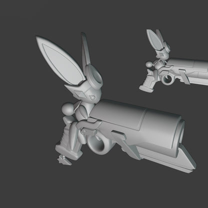 Battle Bunny Miss Fortune Guns - Digital 3D Model - League of Legends - Battle Bunny Miss Fortune Cosplay