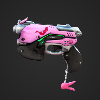 D.Va's Light Gun (Pink) - Digital 3D - Overwatch 2 - D.Va Cosplay