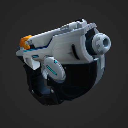 Pulse Pistol - Digital 3D Model - Overwatch 2 - Tracer Cosplay