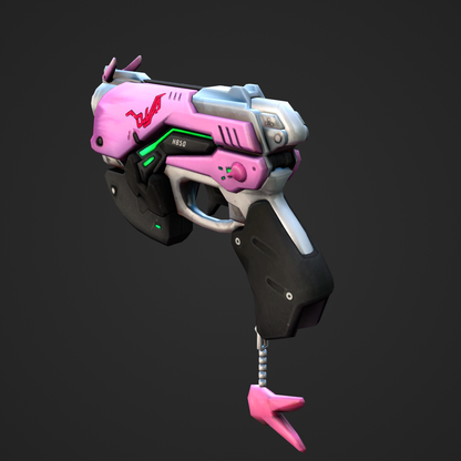 D.Va's Light Gun (Pink) - Digital 3D - Overwatch 2 - D.Va Cosplay