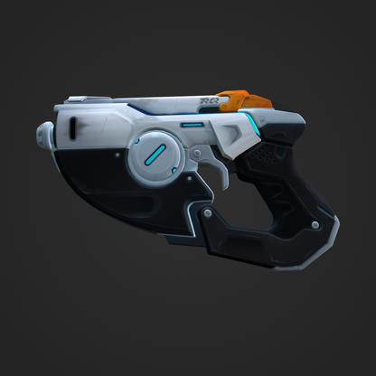 Pulse Pistol - Digital 3D Model - Overwatch 2 - Tracer Cosplay