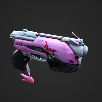 D.Va's Light Gun (Pink) - Digital 3D - Overwatch 2 - D.Va Cosplay