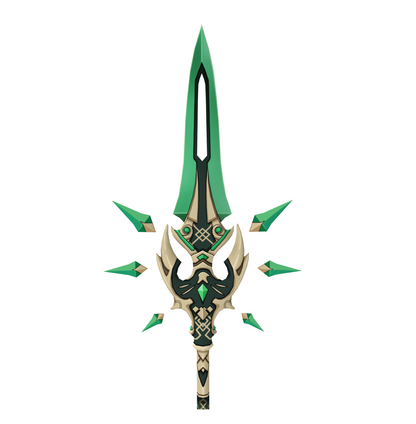 Primordial Jade Winged-Spear - Digital 3D Model - Genshin Impact - Xiao Cosplay