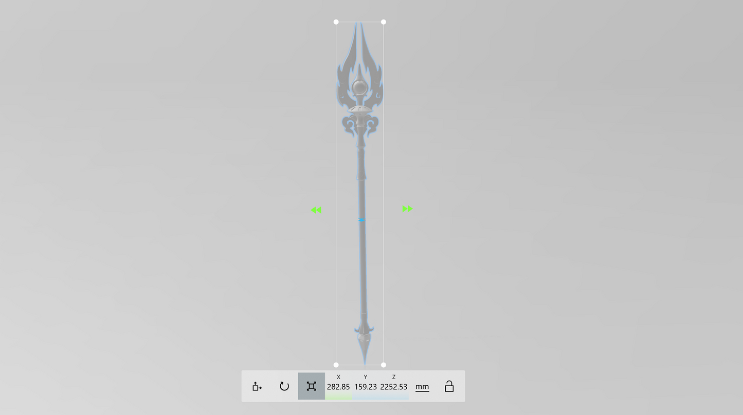 Staff of Homa - Digital 3D Model Files and Physical 3D Printed Kit Options - Hu Tao Spear