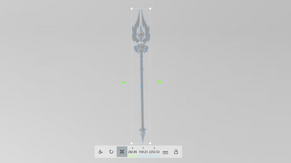 Staff of Homa - Digital 3D Model - Genshin Impact - Hu Tao Spear