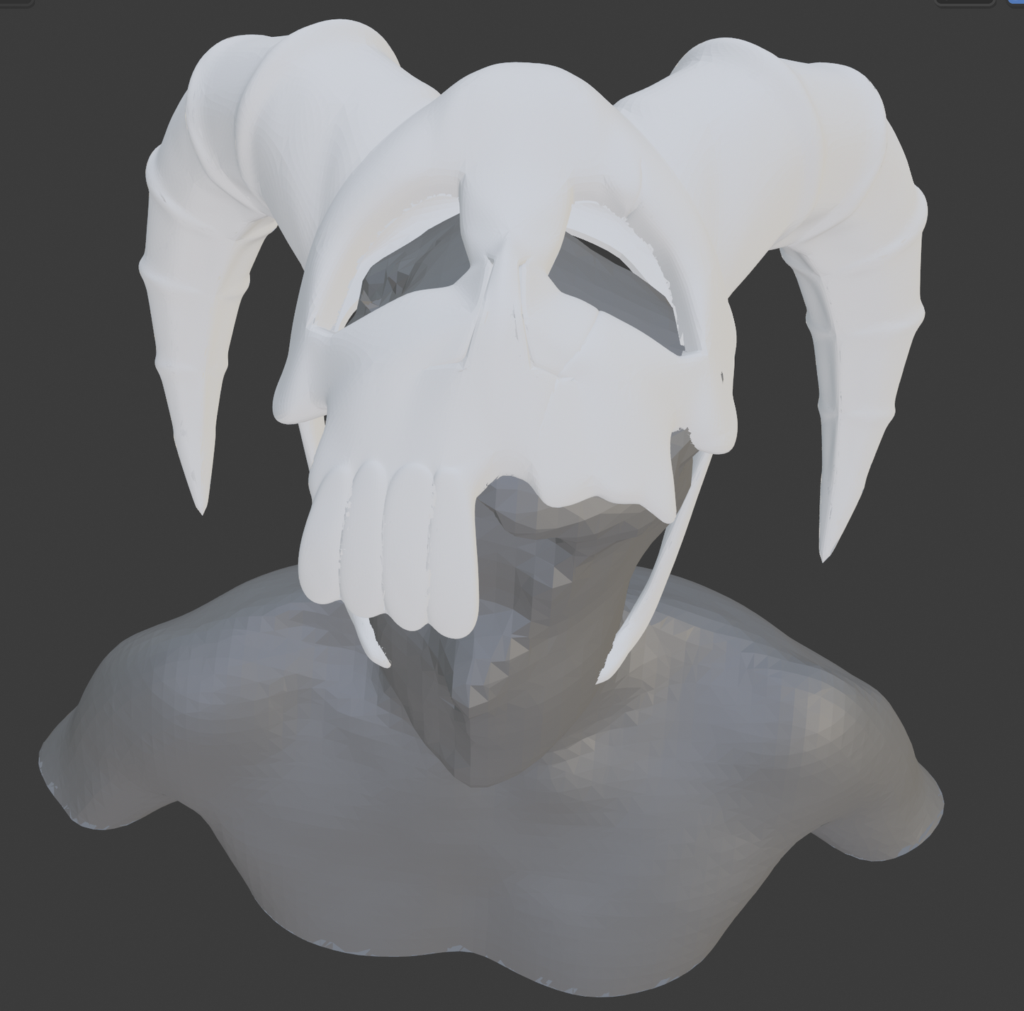 Nelliel Centaur Mask - Digital 3D Model and Physical 3D Printed Kit Options - Nelliel Cosplay