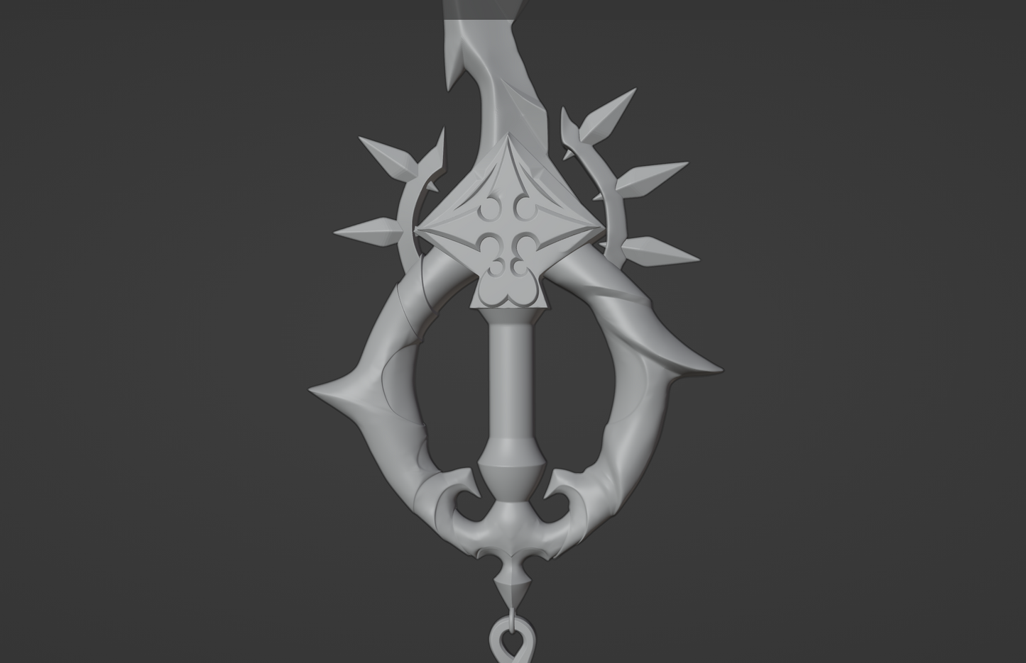 Roxas Two Become One Keyblade - Digital 3D Model and Physical 3D Printed Kit Options - Roxas Cosplay