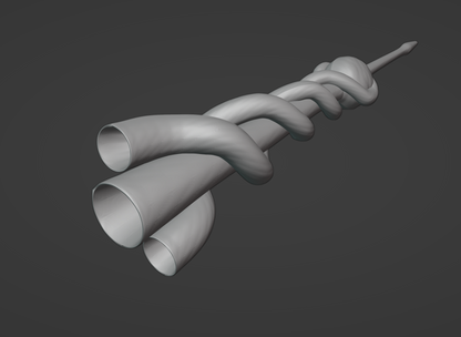 Envoy's Long Horn - Digital 3D Model - Elden Ring Cosplay