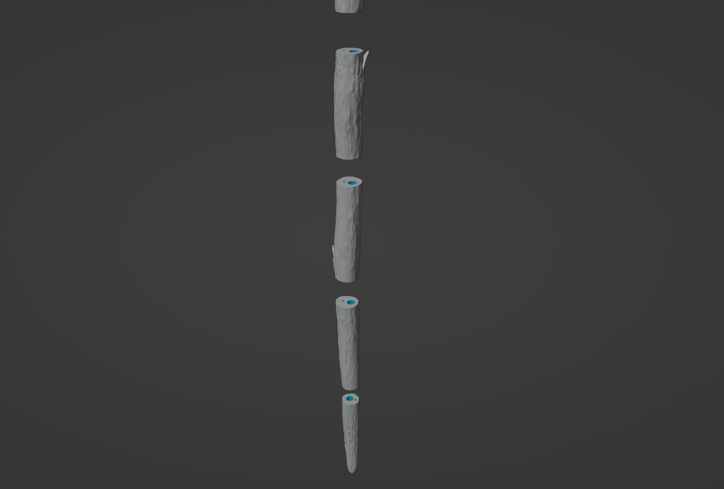 Meteorite Staff - Digital 3D Model and Physical 3D Printed Kit Options