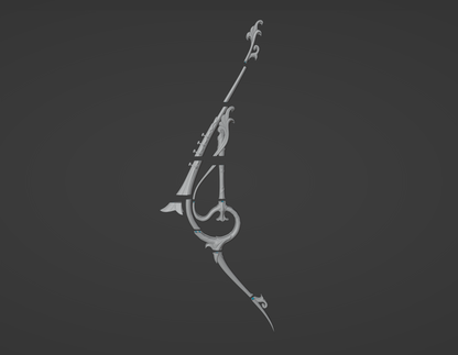 Stringless Bow - Digital 3D Model - Genshin Impact - Venti Cosplay