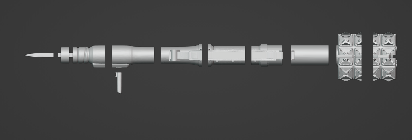 Kalina Ana Rocket Launcher - Digital 3D Model and Physical 3D Printed Kit Options - Lady Cosplay - Bazooka- Lady rocket Launcher