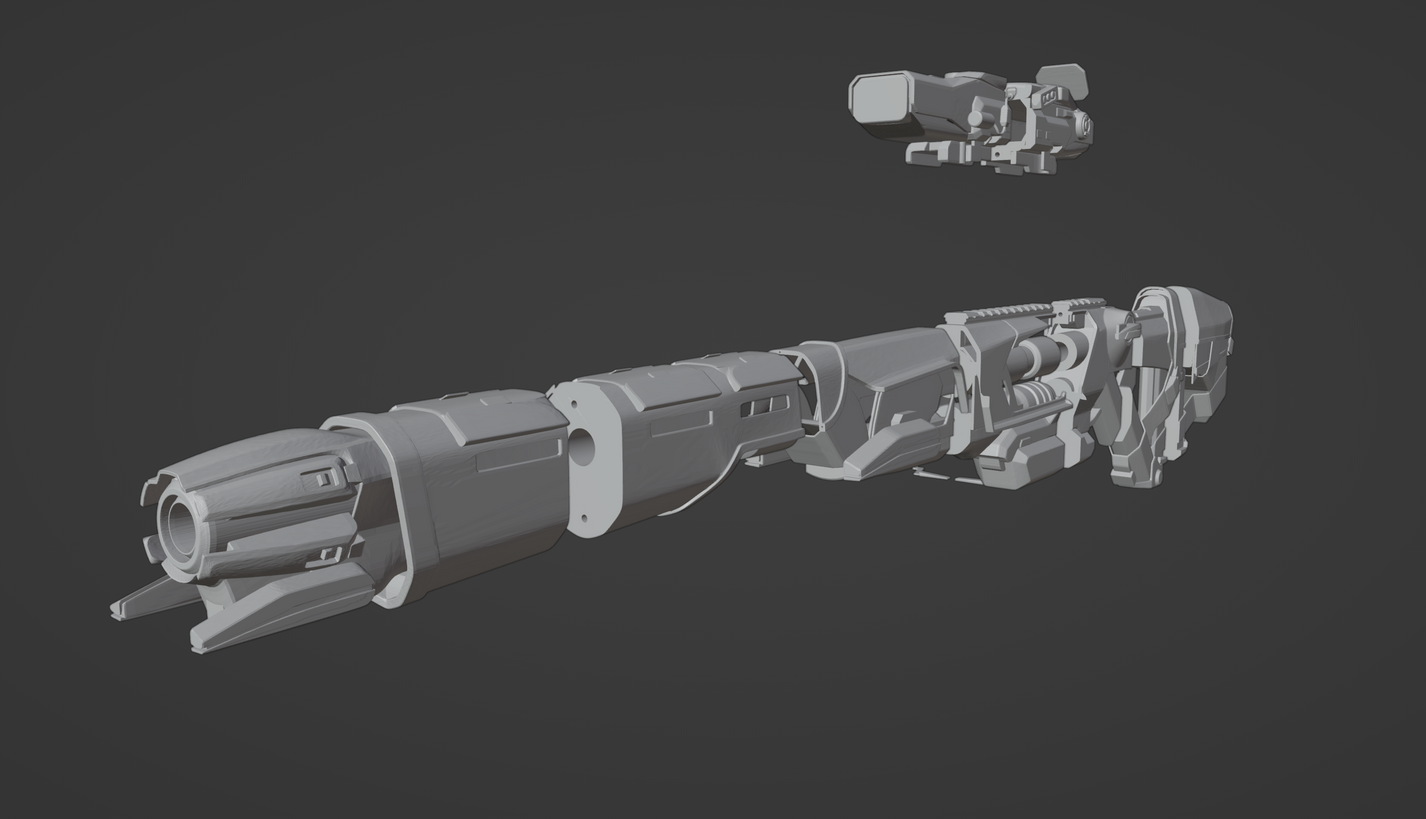 Apex Sentinel Nightcore Gun - Digital 3D Model and Physical 3D Printed ...