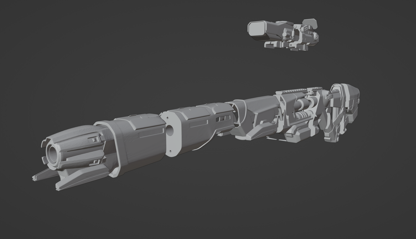 Apex Sentinel Nightcore Gun - Digital 3D Model and Physical 3D Printed Kit Options - Legendary Skin