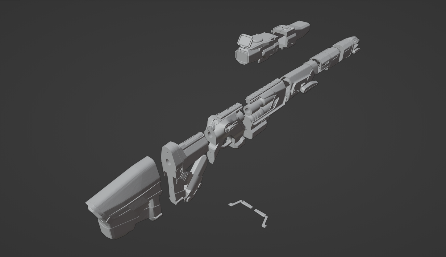 Apex Sentinel Nightcore Gun - Digital 3D Model and Physical 3D Printed Kit Options - Legendary Skin