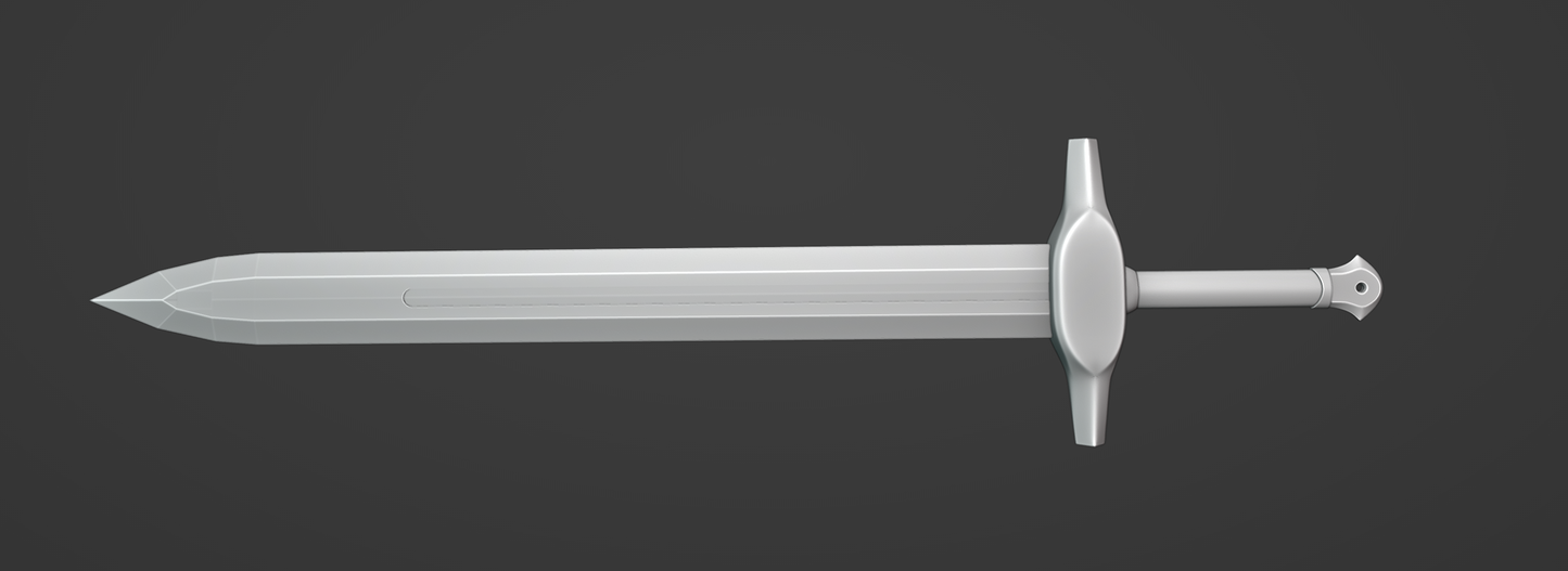 Link Ordon Sword - Digital 3D Model and Physical 3D Printed Kit Options - Link Cosplay - Zelda Twilight Princess