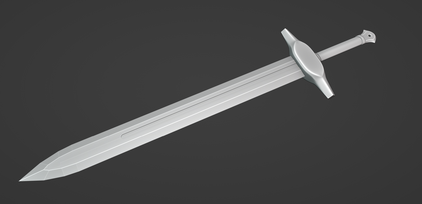 Link Ordon Sword - Digital 3D Model and Physical 3D Printed Kit Options - Link Cosplay - Zelda Twilight Princess