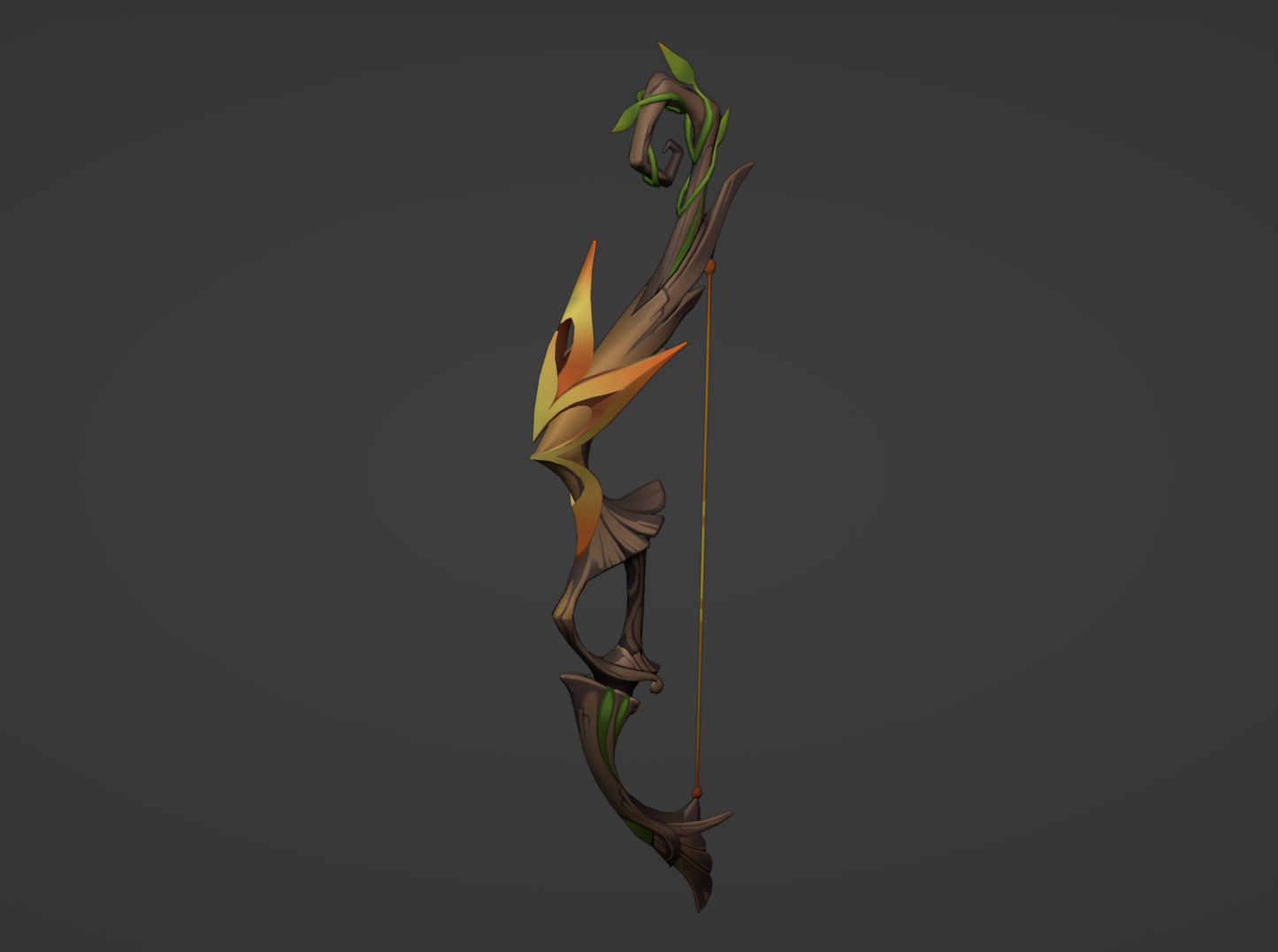 King's Squire Bow Digital 3D Model - Professionally Designed - Genshin Impact Cosplay - Tighnari Bow