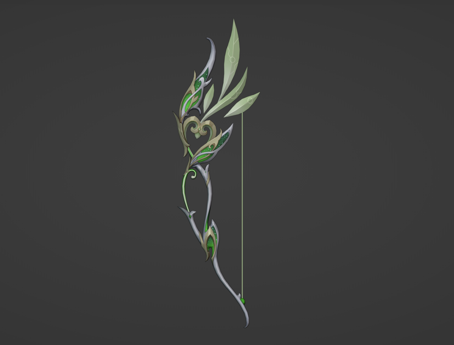 Hunter's Path Bow Digital 3D Model - Professionally Designed - Genshin Impact Cosplay - Tighnari Bow