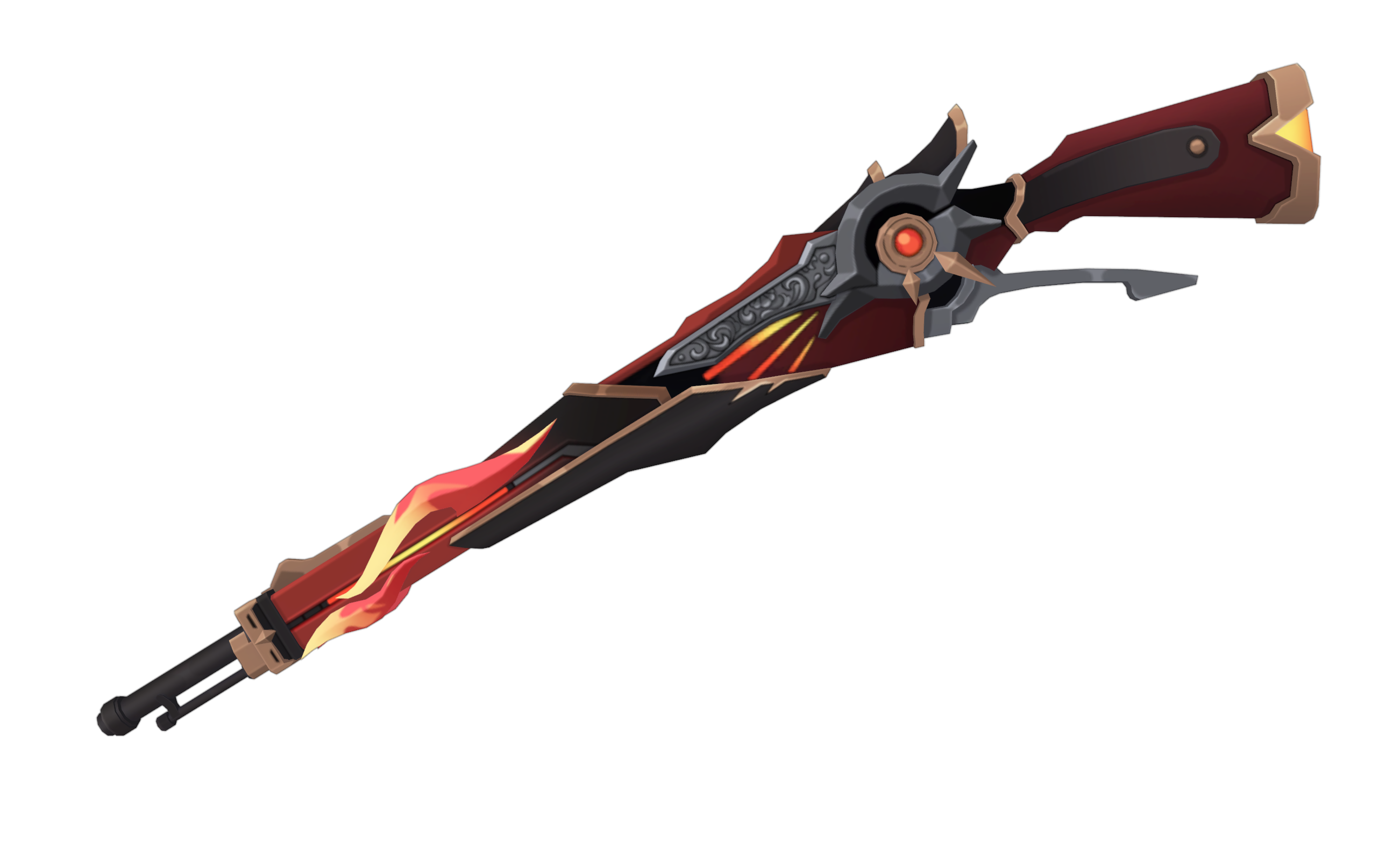 Pyro Fatui Gun - Digital 3D Model Files and Physical 3D Printed Kit Op ...