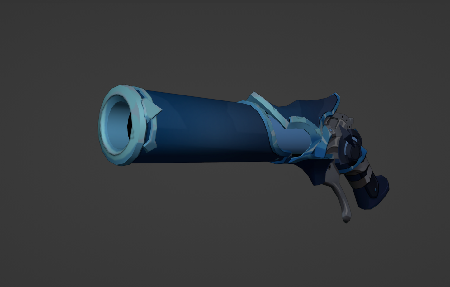 Cryo Fatui Gun - Digital 3D Model Files and Physical 3D Printed Kit Options - Fatui Gun - Fatui Cosplay