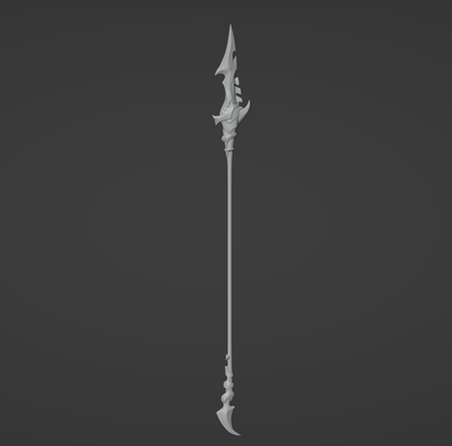 Dragonspine Spear - Digital 3D Model - Genshin Impact - Rosaria Cosplay