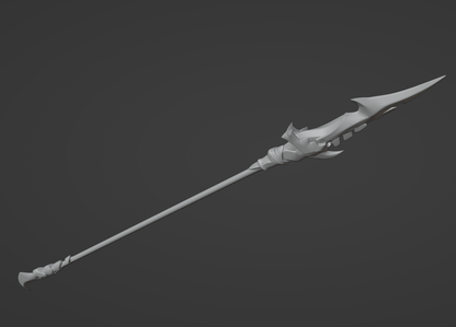 Dragonspine Spear - Digital 3D Model - Genshin Impact - Rosaria Cosplay