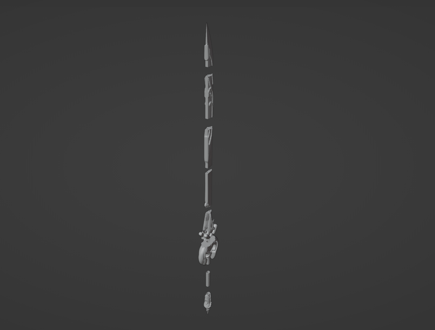 Primordial Jade Cutter - Digital 3D Model Files and Physical 3D Printed Kit Options - Jade Sword