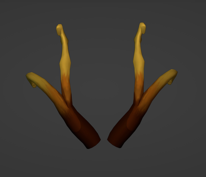 Zhongli Dragon Horns - Digital 3D Model - Genshin Impact - Zhongli Cosplay