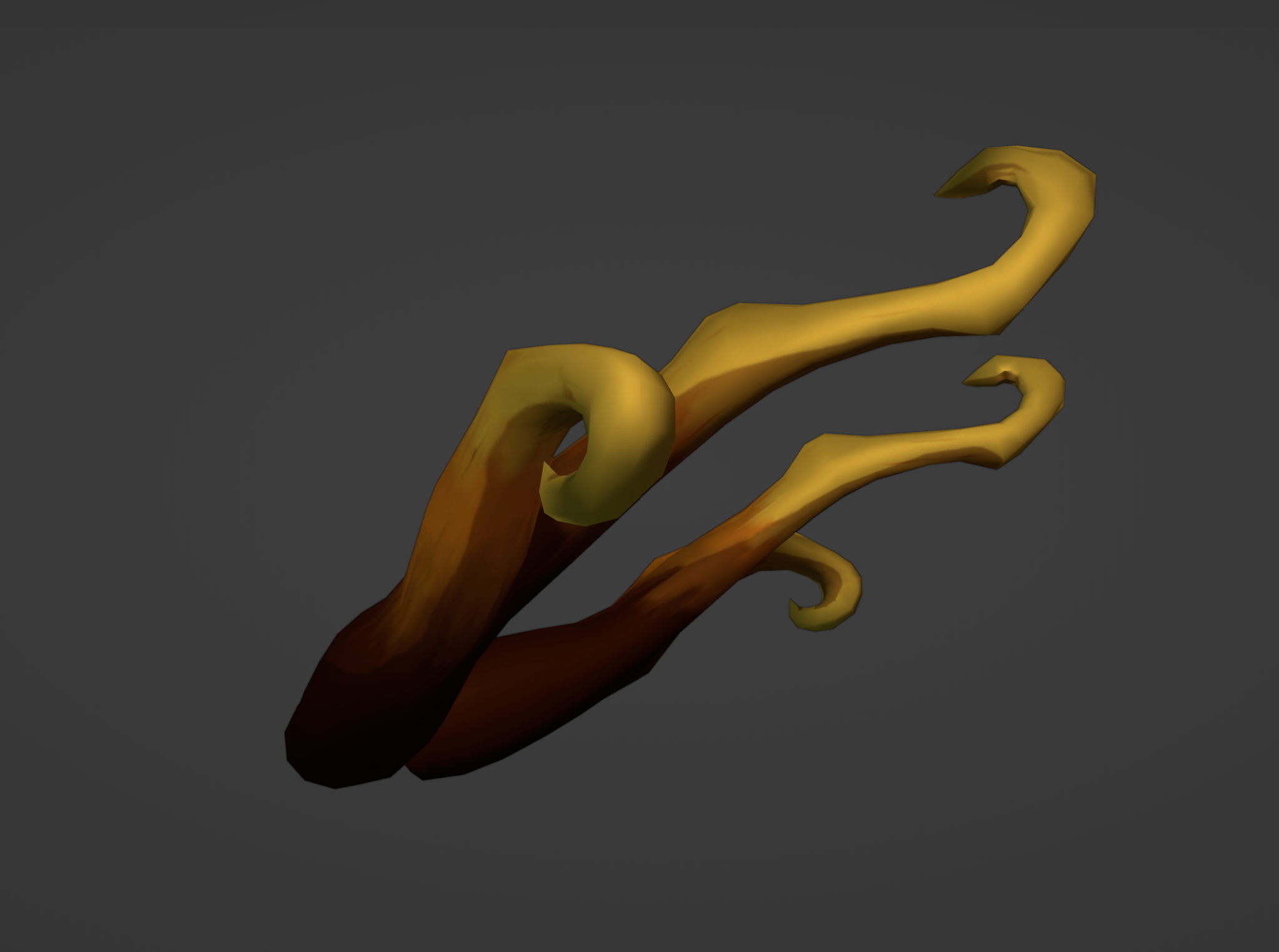 Zhongli Horns Digital 3D Model Files and Physical 3D Printed Kit Opt