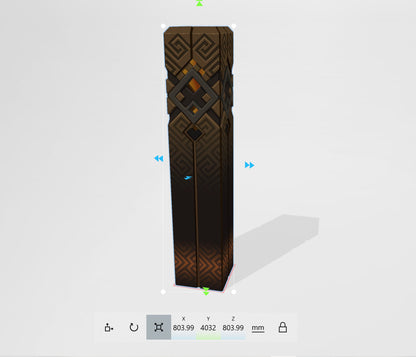 Zhongli Pillar - Digital 3D Model File - Genshin Impact - Zhongli Cosplay