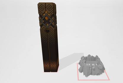 Zhongli Pillar - Digital 3D Model File - Genshin Impact - Zhongli Cosplay