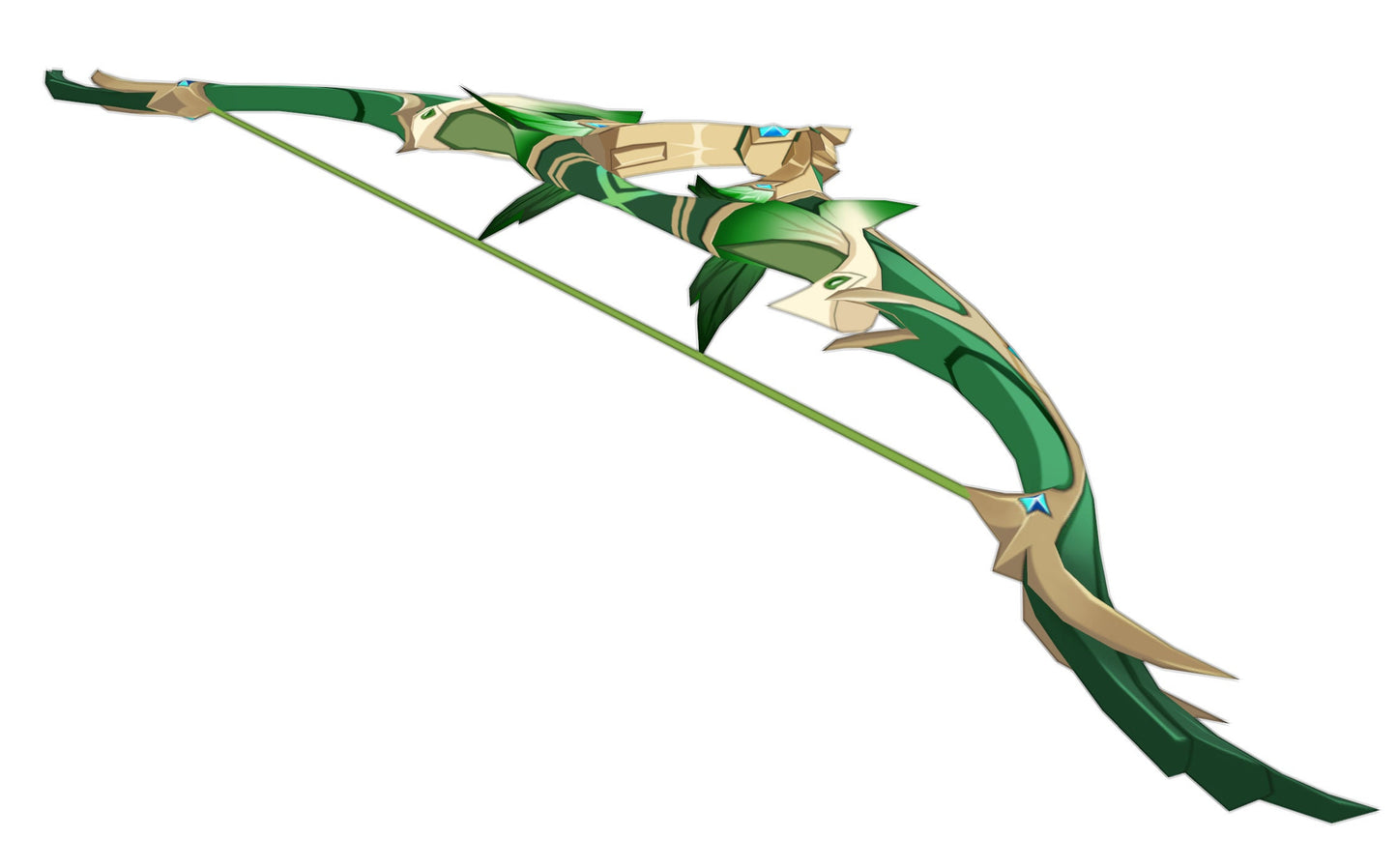 Viridescent Hunt - Digital 3D Model Files and Physical 3D Printed Kit Options - Viridescent Hunt Bow - Childe Cosplay