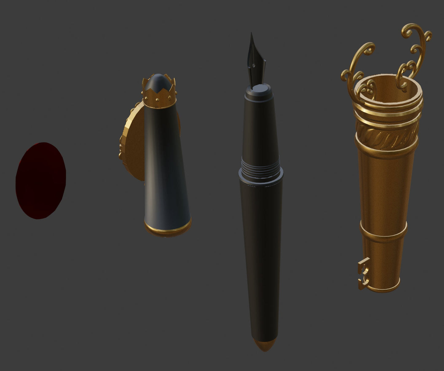 Pen Key Wand - Digital 3D Model Files