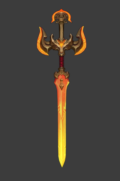 Lunar Beast Viego Sword - Digital 3D Model - League of Legends - Viego Cosplay