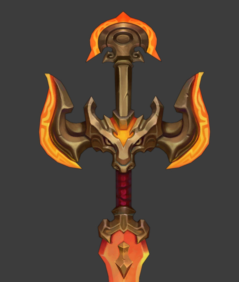 Viego Lunar Beast Sword - Digital 3D Model Files and Physical 3D Print ...