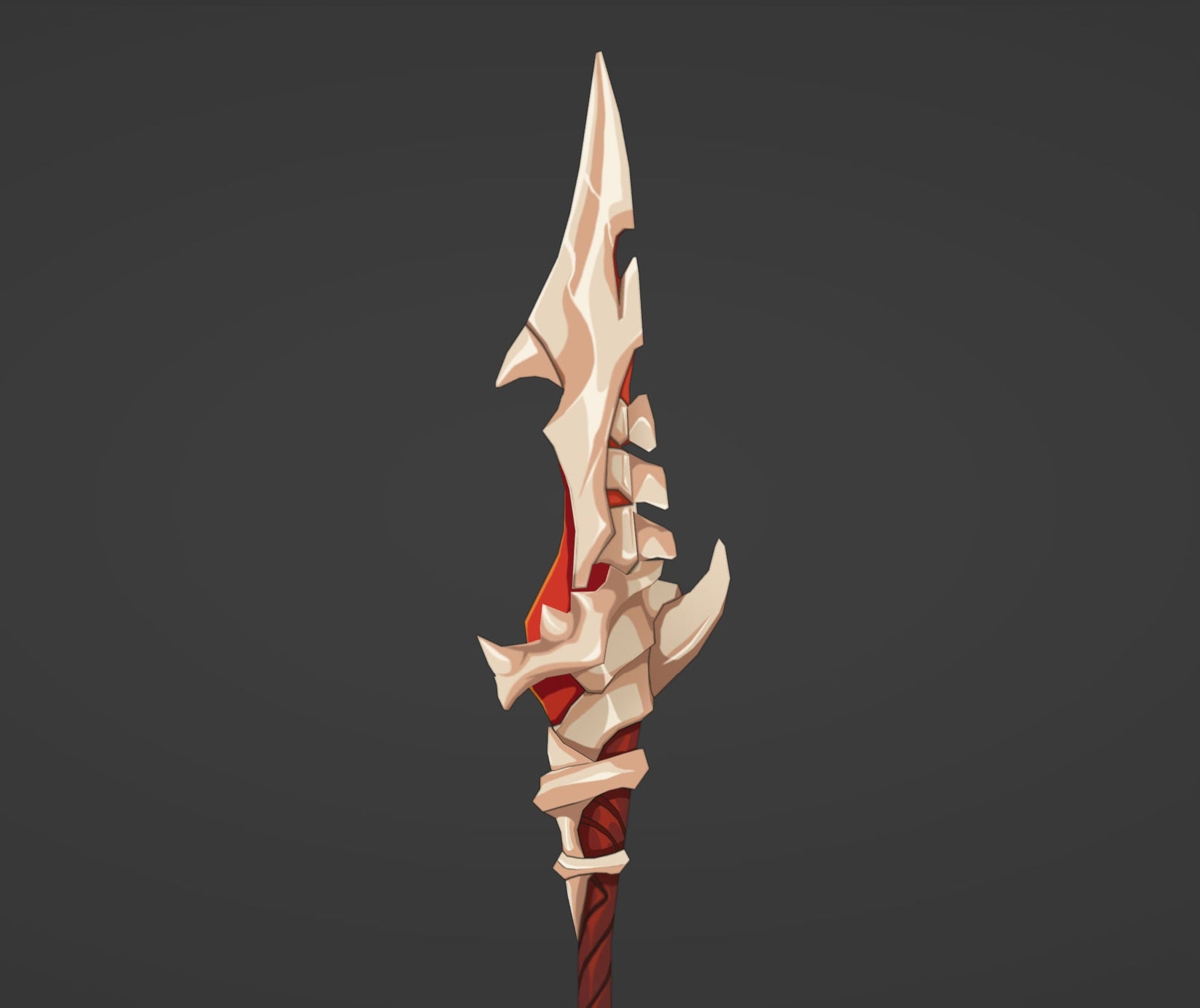 Dragonspine Spear - Digital 3D Model Files and Physical 3D Printed Kit ...